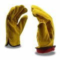 Cordova Driver, Cowhide, Standard, Split, Lined Pile Gloves, XL, 12PK 7902XL